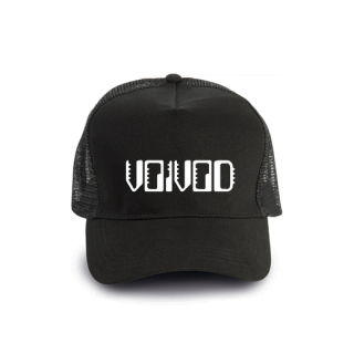 VOIVOD - Logo Nothingface - čierna bavlnená sieťkovaná šiltovka model "Trucker Cap"