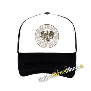 A DAY TO REMEMBER - Brown Eagle - čiernobiela sieťkovaná šiltovka model "Trucker"