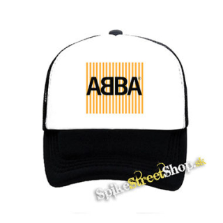ABBA - Voyage Lines - čiernobiela sieťkovaná šiltovka model "Trucker"