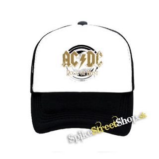 ACDC - Gold Rock Or Bust - čiernobiela sieťkovaná šiltovka model "Trucker"