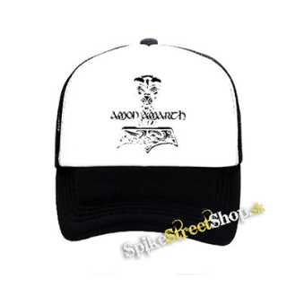 AMON AMARTH - Hammer of Thor Motive 2 - čiernobiela sieťkovaná šiltovka model "Trucker"