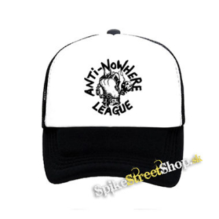 ANTI-NOWHERE LEAGUE - Logo - čiernobiela sieťkovaná šiltovka model "Trucker"