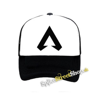 APEX LEGENDS - Crest Logo Champion - čiernobiela sieťkovaná šiltovka model "Trucker"