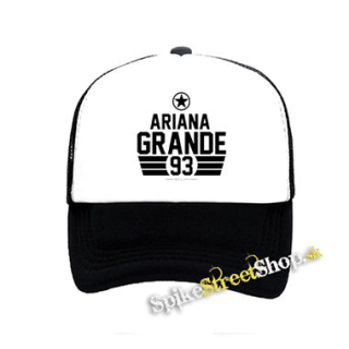 ARIANA GRANDE - Since 1993 - čiernobiela sieťkovaná šiltovka model "Trucker"