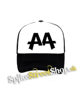 ASKING ALEXANDRIA - Crest - čiernobiela sieťkovaná šiltovka model "Trucker"
