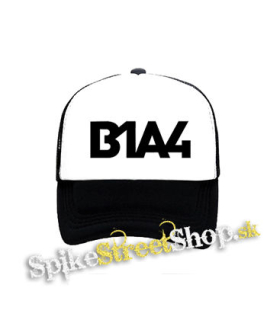 B1A4 - Logo - čiernobiela sieťkovaná šiltovka model "Trucker"