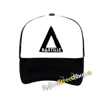 BASTILLE - Sign - čiernobiela sieťkovaná šiltovka model "Trucker"