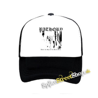 BATHORY - Under the Sign of the Black Mark - čiernobiela sieťkovaná šiltovka model "Trucker"