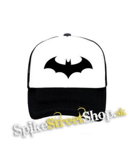 BATMAN - Modern Logo - čiernobiela sieťkovaná šiltovka model "Trucker"