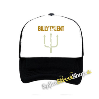 BILLY TALENT - Logo Yellow Green - čiernobiela sieťkovaná šiltovka model "Trucker"