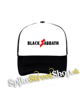 BLACK SABBATH - Sabotage Logo - čiernobiela sieťkovaná šiltovka model "Trucker"