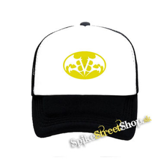 BLACK VEIL BRIDES - Batman Logo - čiernobiela sieťkovaná šiltovka model "Trucker"