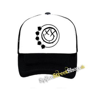 BLINK 18 - Smile - čiernobiela sieťkovaná šiltovka model "Trucker"
