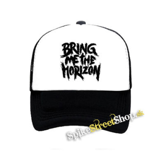 BRING ME THE HORIZON - Painted Logo - čiernobiela sieťkovaná šiltovka model "Trucker"
