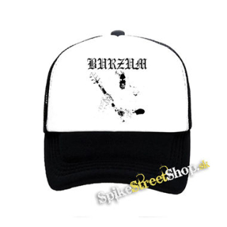 BURZUM - Varg Portrait - čiernobiela sieťkovaná šiltovka model "Trucker"