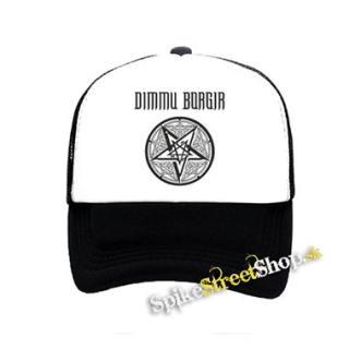 DIMMU BORGIR - Pentagram - čiernobiela sieťkovaná šiltovka model "Trucker"