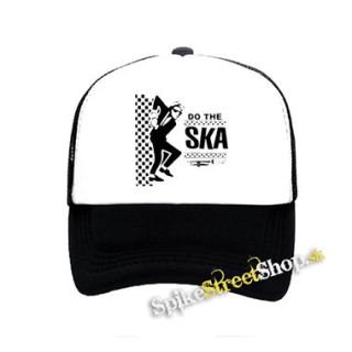 DO THE SKA - čiernobiela sieťkovaná šiltovka model "Trucker"