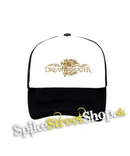 DREAM THEATER - Gold Logo - čiernobiela sieťkovaná šiltovka model "Trucker"