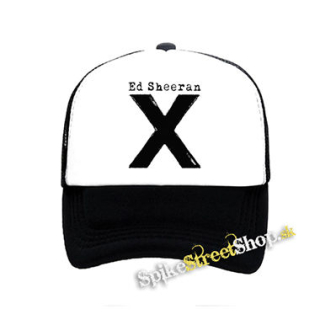 ED SHEERAN - X - čiernobiela sieťkovaná šiltovka model "Trucker"