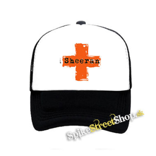 ED SHEERAN + - čiernobiela sieťkovaná šiltovka model "Trucker"