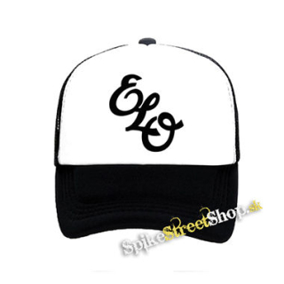 ELECTRIC LIGHT ORCHESTRA - Band Logo - čiernobiela sieťkovaná šiltovka model "Trucker"