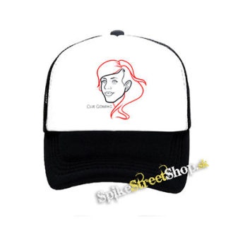 ELLIE GOULDING - Portrait - čiernobiela sieťkovaná šiltovka model "Trucker"