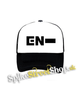 ENHYPEN - Symbol - čiernobiela sieťkovaná šiltovka model "Trucker"