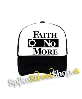 FAITH NO MORE - Logo - čiernobiela sieťkovaná šiltovka model "Trucker"