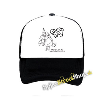 GREEN DAY - Father Of All Motherfuckers - čiernobiela sieťkovaná šiltovka model "Trucker"