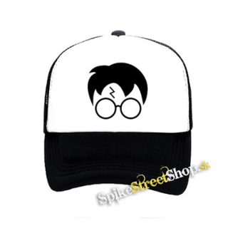 HARRY POTTER - Glasses Bold Crest - čiernobiela sieťkovaná šiltovka model "Trucker"