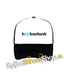 HOOBASTANK - Logo Blue - čiernobiela sieťkovaná šiltovka model "Trucker"