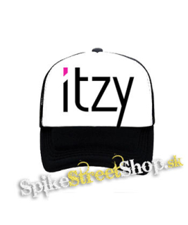 ITZY - Logo - čiernobiela sieťkovaná šiltovka model "Trucker"