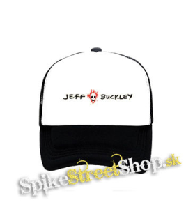 JEFF  BUCKLEY - Logo Skull - čiernobiela sieťkovaná šiltovka model "Trucker"