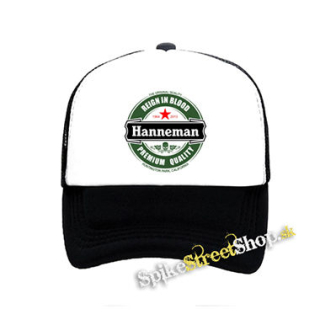 JEFF HANNEMAN - Hanneman Badge Trace - čiernobiela sieťkovaná šiltovka model "Trucker"