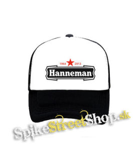 JEFF HANNEMAN - Logo - čiernobiela sieťkovaná šiltovka model "Trucker"