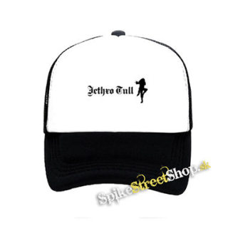 JETHRO TULL - Logo - čiernobiela sieťkovaná šiltovka model "Trucker"