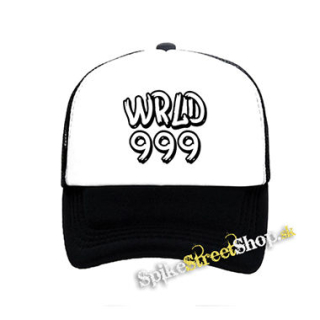 JUICE WRLD - 999 - čiernobiela sieťkovaná šiltovka model "Trucker"