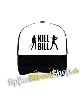 KILL BILL - Silhouette - čiernobiela sieťkovaná šiltovka model "Trucker"