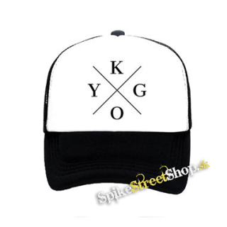 KYGO - Logo - čiernobiela sieťkovaná šiltovka model "Trucker"