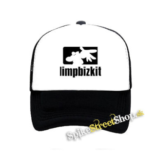 LIMP BIZKIT - Spray Logo - čiernobiela sieťkovaná šiltovka model "Trucker"