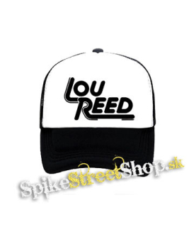 LOU REED - Logo - čiernobiela sieťkovaná šiltovka model "Trucker"