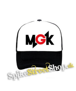 MACHINE GUN KELLY  - Logo Crest - čiernobiela sieťkovaná šiltovka model "Trucker"