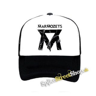 MARMOZETS - Smashed Logo - čiernobiela sieťkovaná šiltovka model "Trucker"