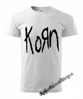 KORN - Original Logo - biele pánske tričko