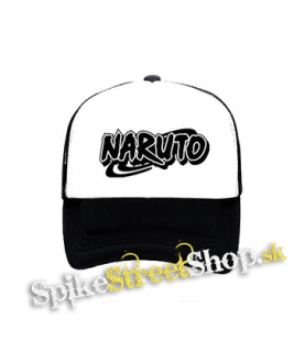 NARUTO - Logo - čiernobiela sieťkovaná šiltovka model "Trucker"