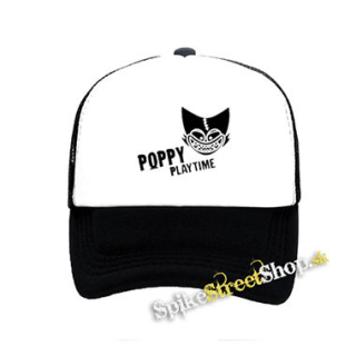 POPPY PLAYTIME - Logo Teeth Smile Motive 2 - čiernobiela sieťkovaná šiltovka model "Trucker"