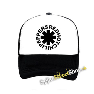 RED HOT CHILI PEPPERS - Asterix White - čiernobiela sieťkovaná šiltovka model "Trucker"