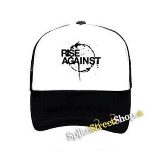 RISE AGAINST - Cycle - čiernobiela sieťkovaná šiltovka model "Trucker"