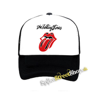 ROLLING STONES - Tongue - čiernobiela sieťkovaná šiltovka model "Trucker"