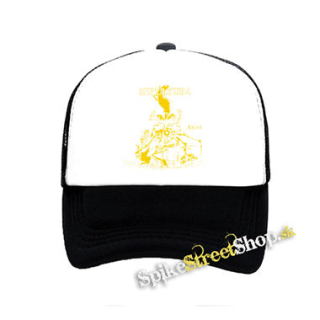 SEPULTURA - Arise Yellow Cult - čiernobiela sieťkovaná šiltovka model "Trucker"